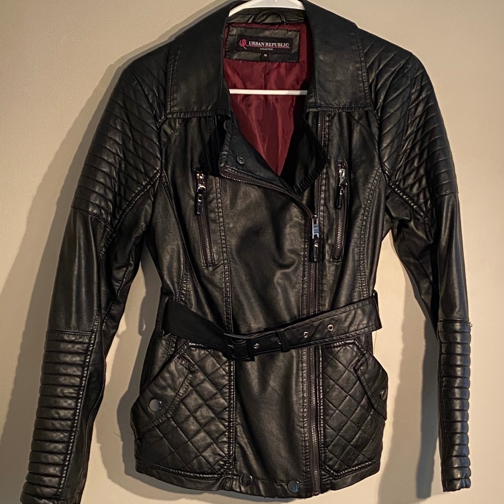 Urban Republic Black Leather Jacket